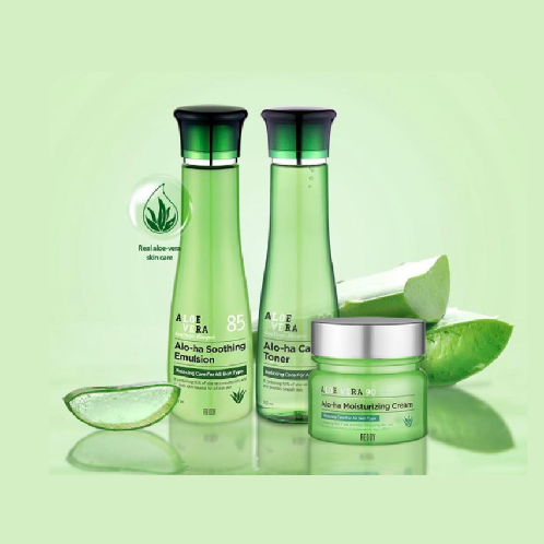 ALOE VERA SKIN CARE SET (TONER, EMULSION, CREAM)